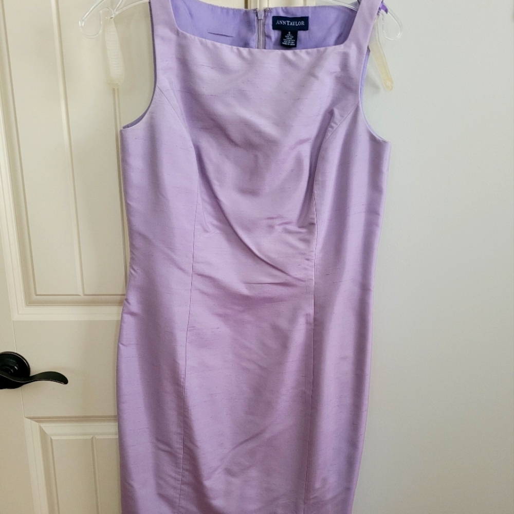 Ann Taylor Lilac Linen Dress...Worn Once!